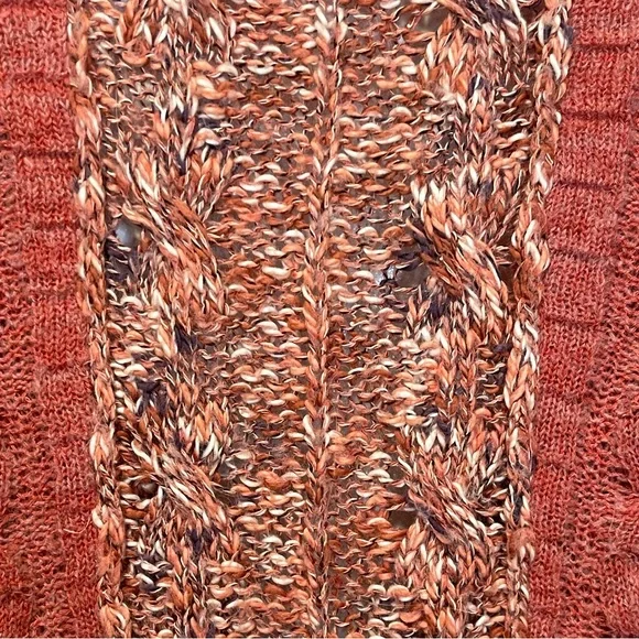 Guava colored free people sweater size L. - Picture 4 of 6